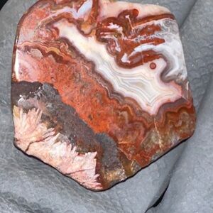 Crazy lace agate worry stone
